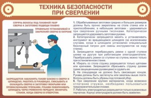 Стенд "Техника безопасности при сверлении" - fgospostavki.ru - Нижний Новгород