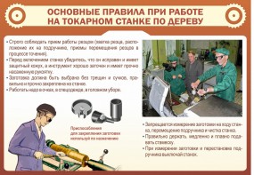 Стенд "Основные правила при работе на токарном станке по дереву" - fgospostavki.ru - Нижний Новгород