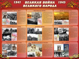 Стенд "Великая война Великого народа" Вариант 1 (9 блоков) - fgospostavki.ru - Нижний Новгород