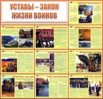 Стенд "Уставы - закон жизни воинов" - fgospostavki.ru - Нижний Новгород
